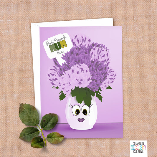 VegeCards® Best Grand Mum Ever Card