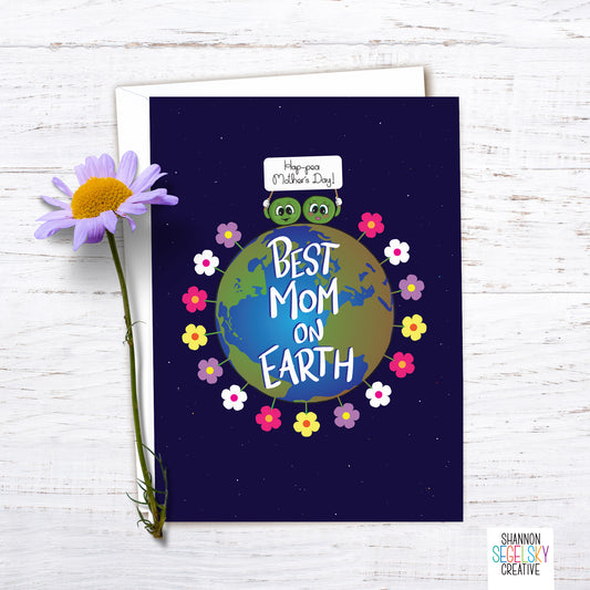 VegeCards® Best Mom on Earth - Mother's Day Card