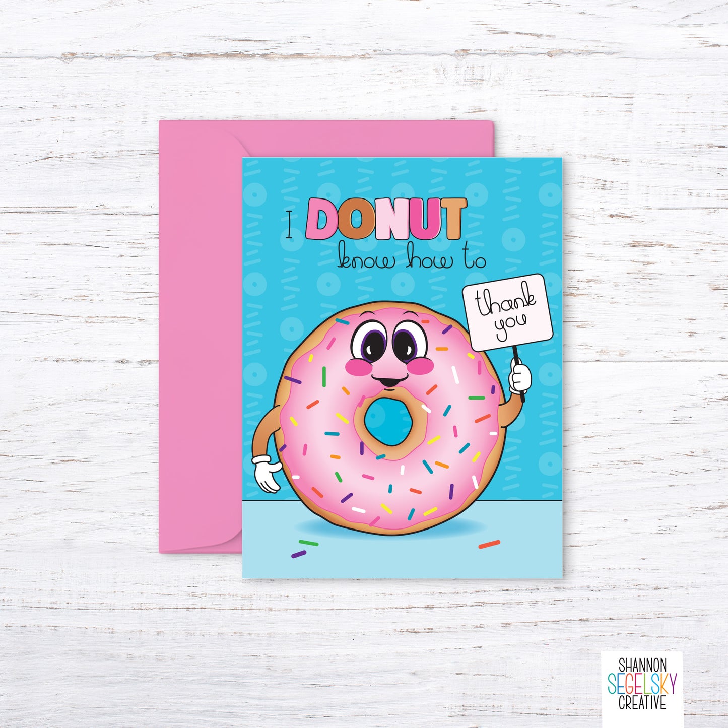 VegeCards® Donut Know How to Thank You Card