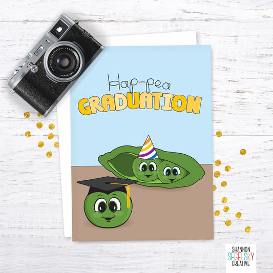VegeCards® Hap-pea Graduation Card