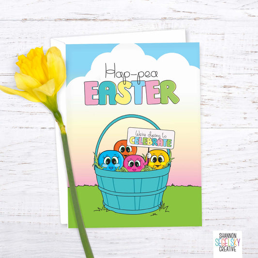 VegeCards® Hap-pea Easter - Basket Card