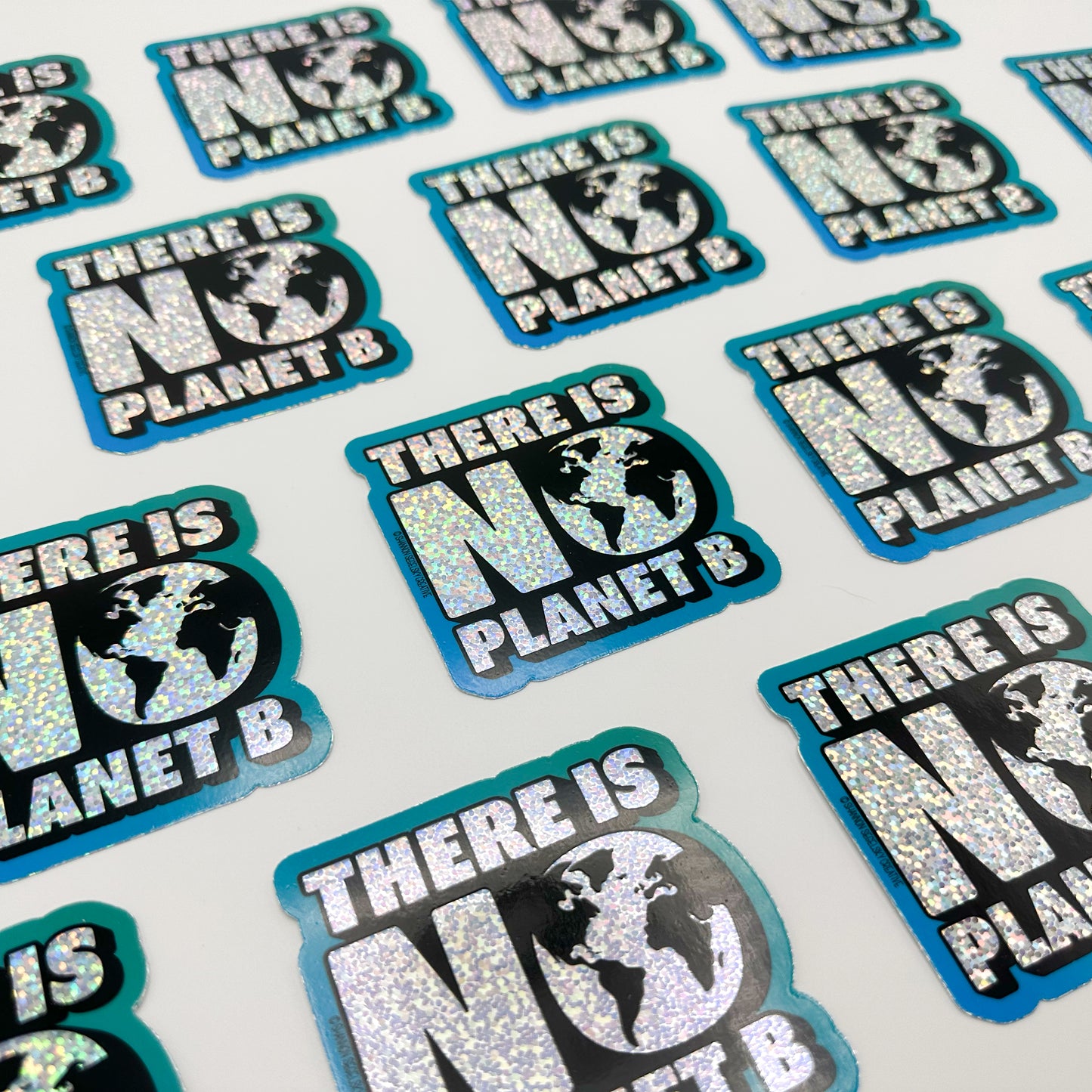 VegeCards® No Planet B Glitter Vinyl Sticker