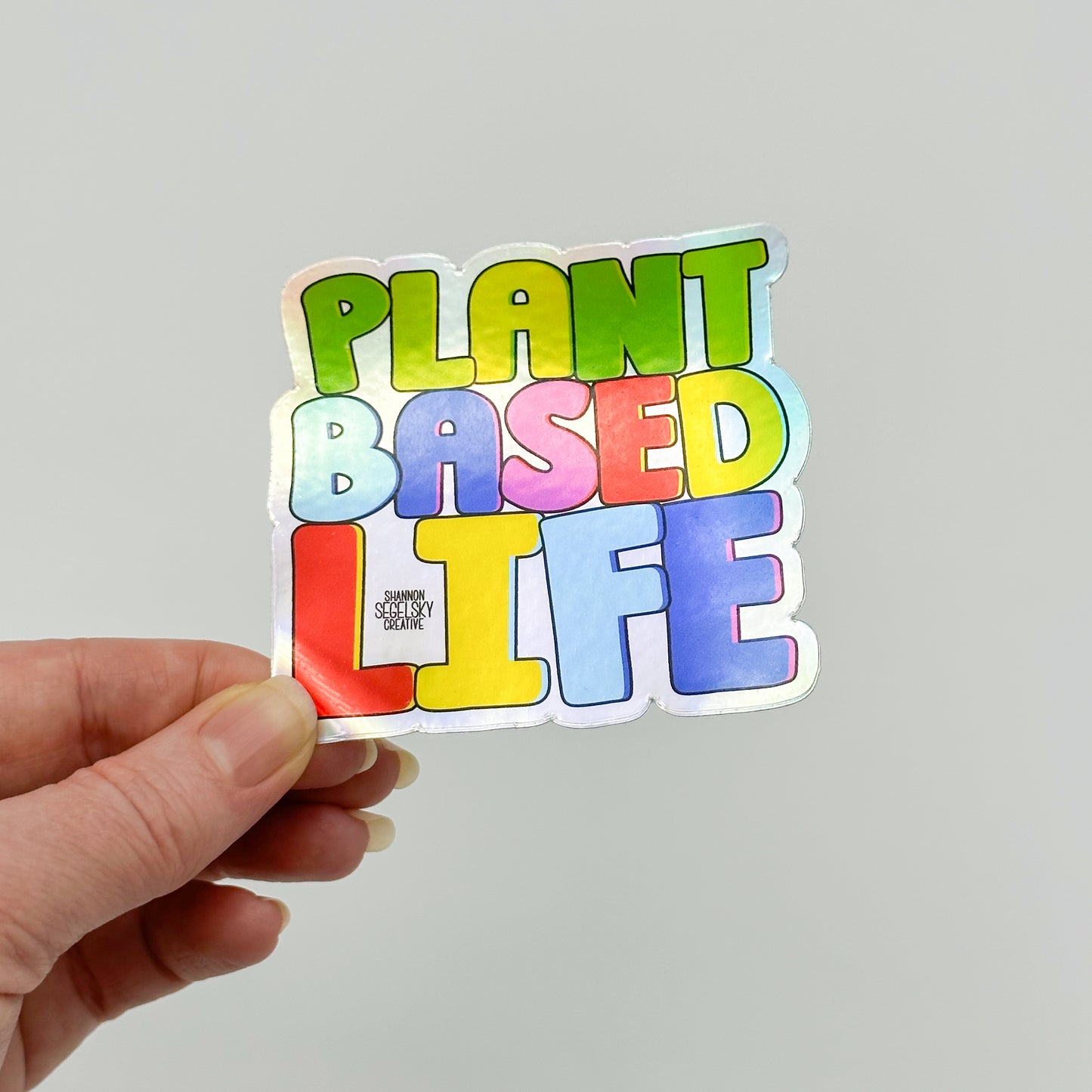 VegeCards® Plant-Based Life - Holographic Vinyl Sticker