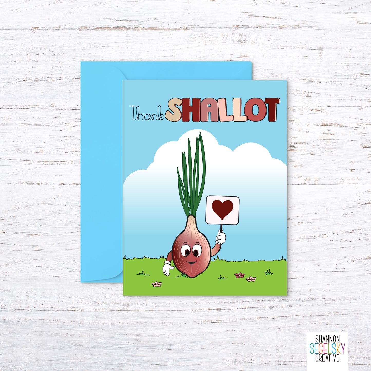 VegeCards® Thank Shallot Card
