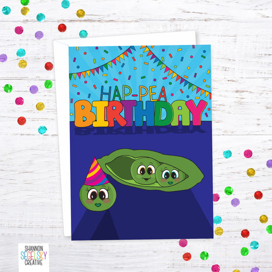 VegeCards® Hap-pea Birthday Card