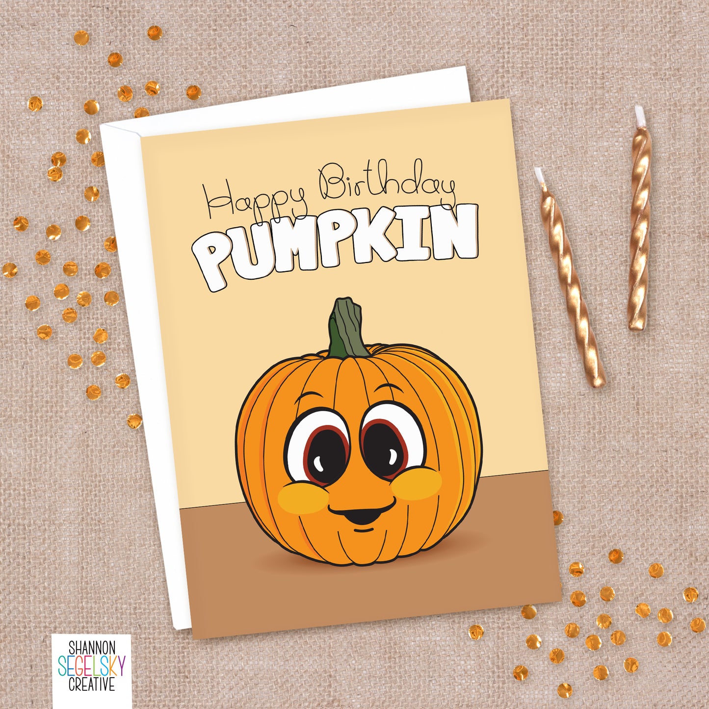 VegeCards® Happy Birthday Pumpkin Card