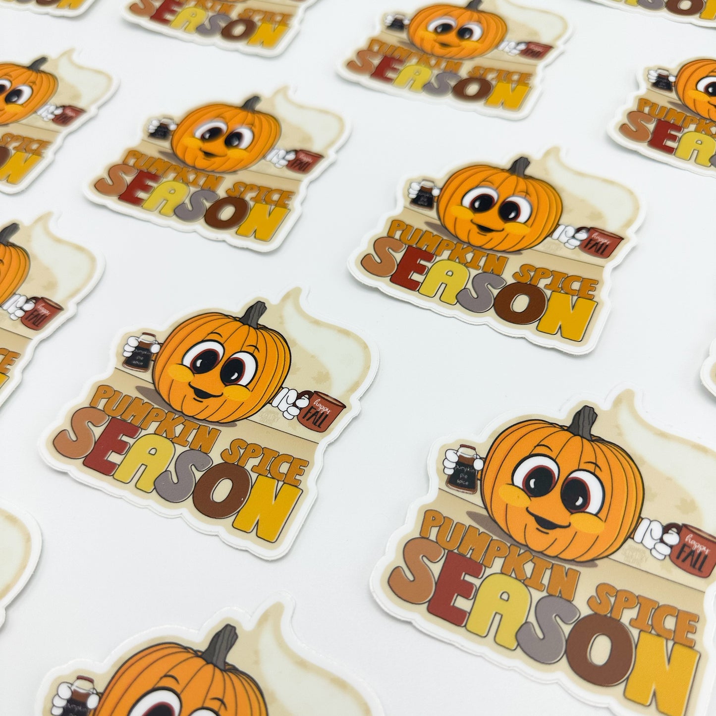 VegeCards® Happy Fall - Pumpkin Spice Season Vinyl Sticker
