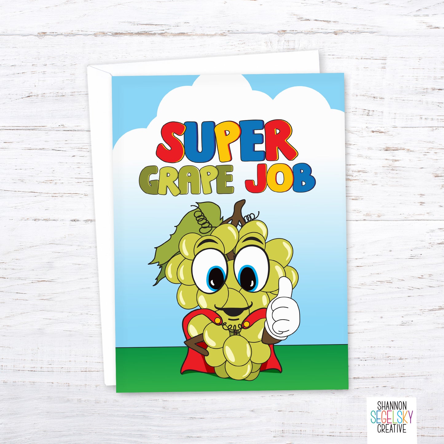 VegeCards® Super Grape Job Card