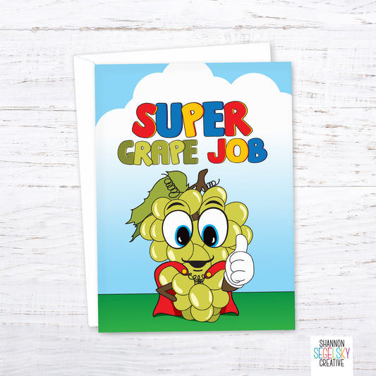 VegeCards® Super Grape Job Card