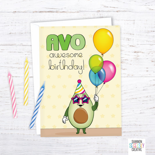 Avo Awesome Birthday Card