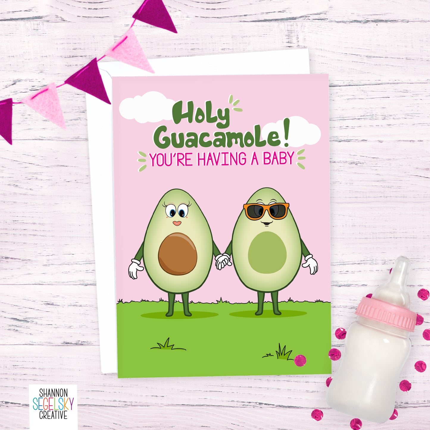 VegeCards™ Holy Guacamole! You're Having a Baby Card