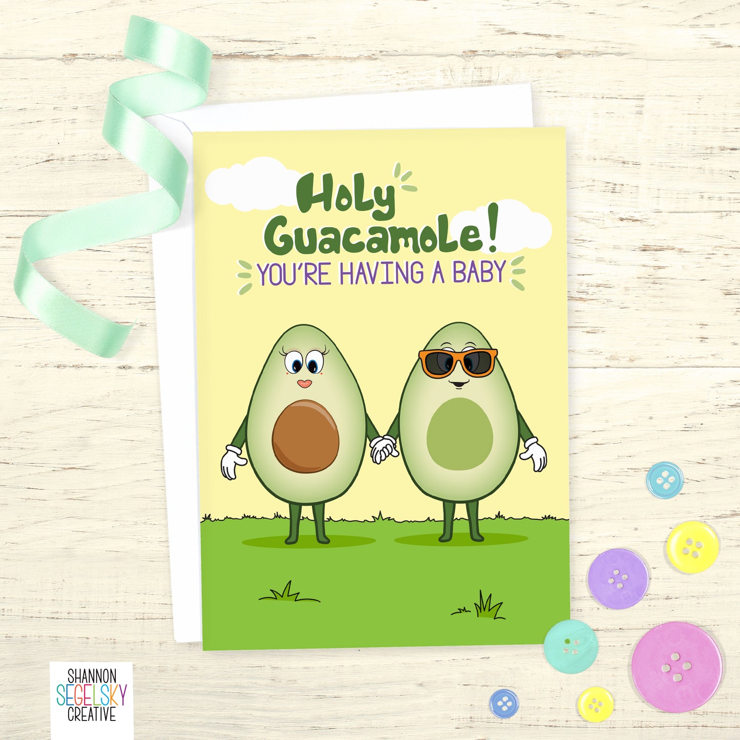 VegeCards™ Holy Guacamole! You're Having a Baby Card