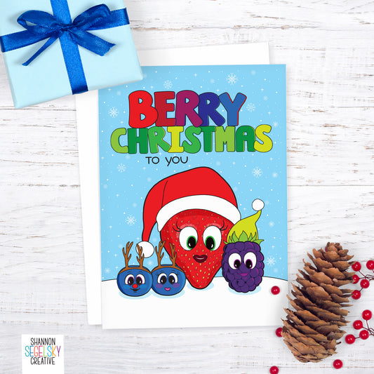 VegeCards™ Berry Christmas Card
