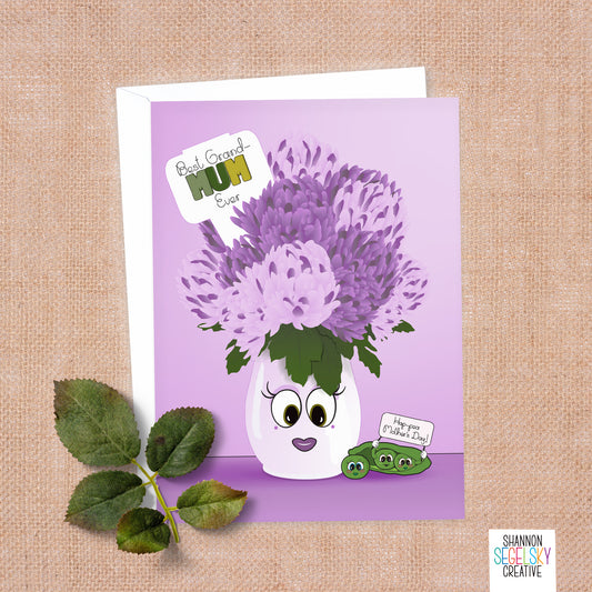 VegeCards™ Best Grand Mum Ever - Mother's Day Card