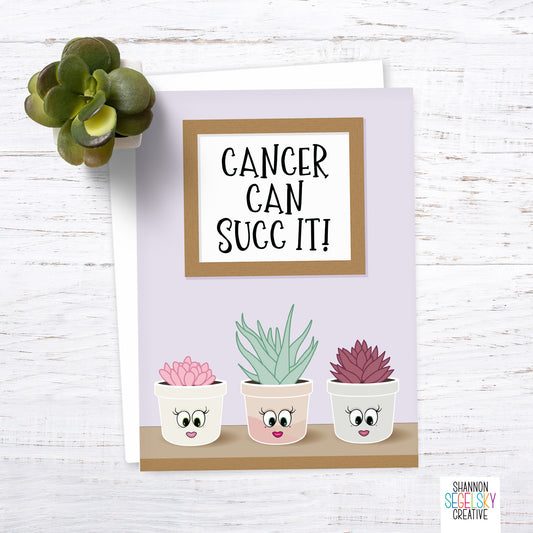 VegeCards™ Cancer Can Succ It Card