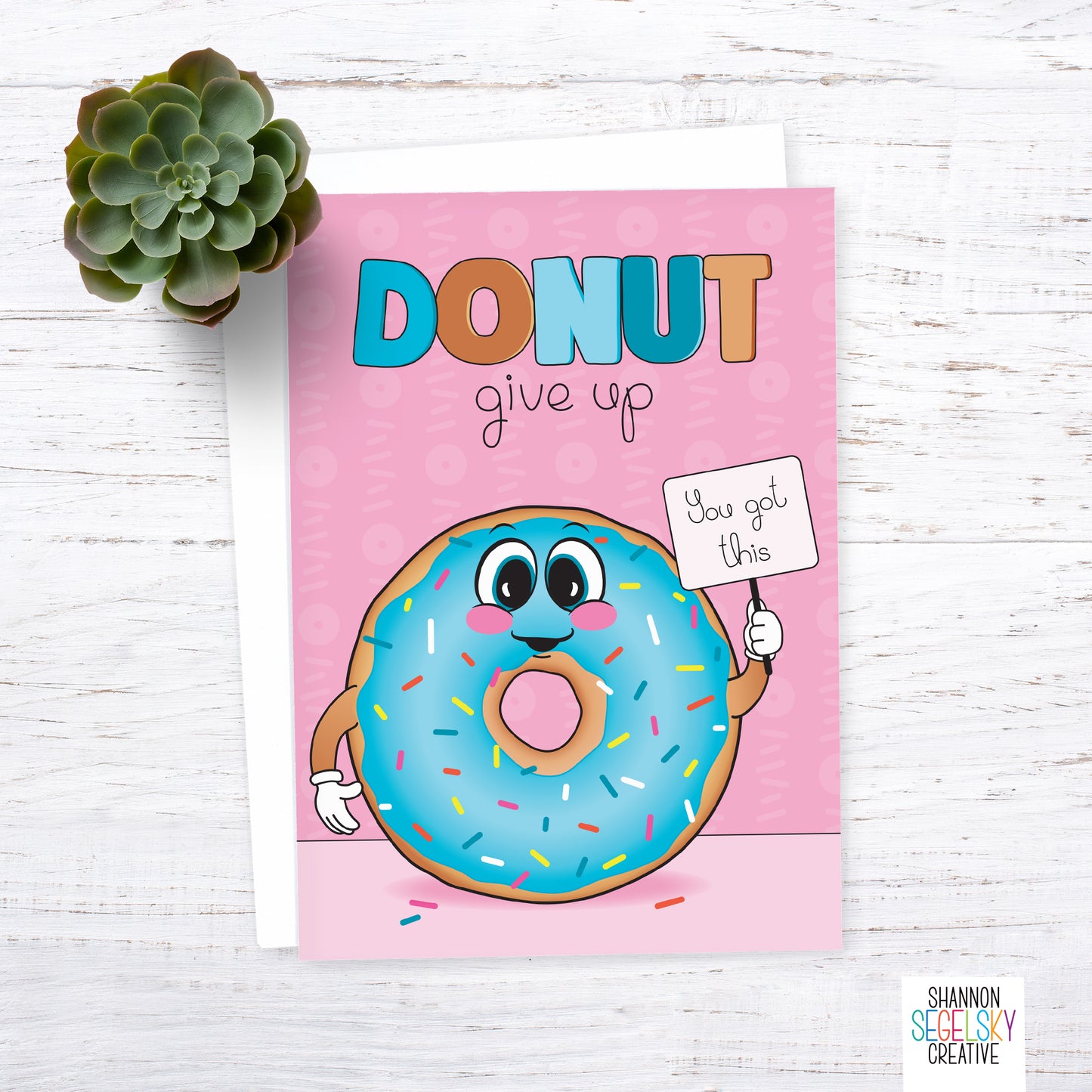 VegeCards™ Donut Give Up Card