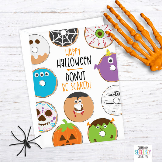 Donut Be Scared Halloween Card