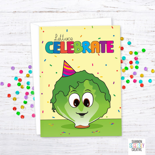 VegeCards™ Lettuce Celebrate Card