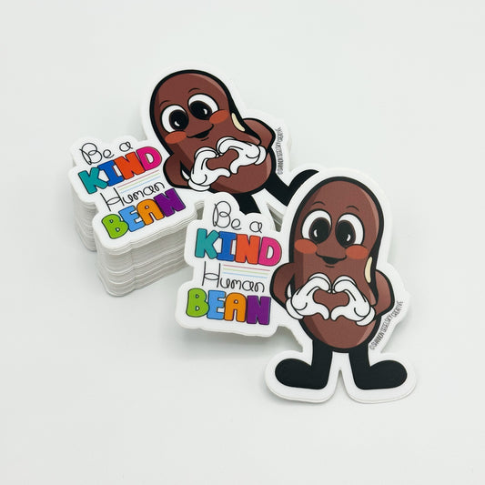 VegeCards™ Be a Kind Human Bean - Vinyl Sticker